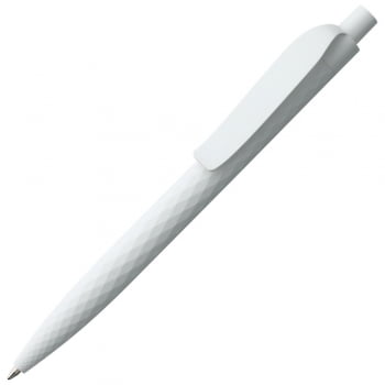 Ручка шариковая Prodir QS01 PMP-P, белая купить с нанесением логотипа оптом на заказ в интернет-магазине Санкт-Петербург