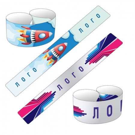 Браслет Slap с печатью на заказ купить с нанесением логотипа оптом на заказ в интернет-магазине Санкт-Петербург