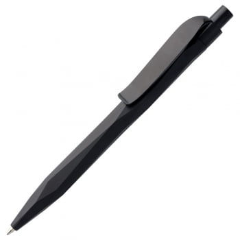 Ручка шариковая Prodir QS20 PMP-P, черная купить с нанесением логотипа оптом на заказ в интернет-магазине Санкт-Петербург