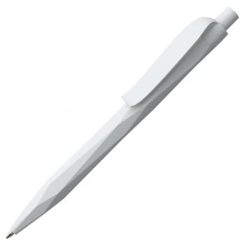 Ручка шариковая Prodir QS20 PMP-P, белая купить с нанесением логотипа оптом на заказ в интернет-магазине Санкт-Петербург
