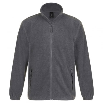 Куртка мужская North, серый меланж купить с нанесением логотипа оптом на заказ в интернет-магазине Санкт-Петербург