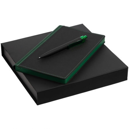 Набор Nice Twice, черный с зеленым купить с нанесением логотипа оптом на заказ в интернет-магазине Санкт-Петербург