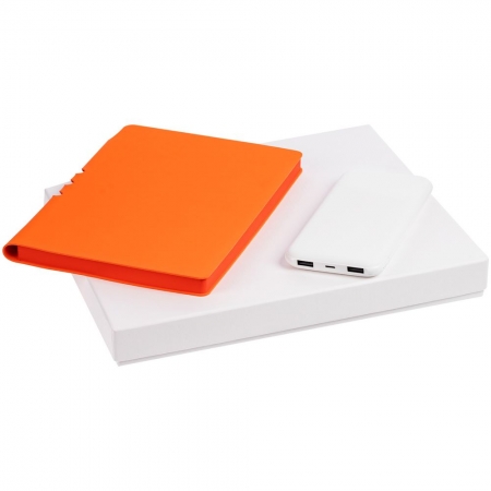 Набор Flexpen Shall Energy, оранжевый купить с нанесением логотипа оптом на заказ в интернет-магазине Санкт-Петербург