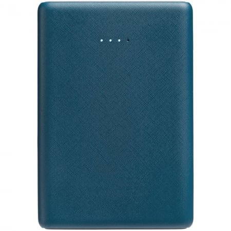 Внешний аккумулятор Uniscend Full Feel Color 5000 mAh, темно-синий купить с нанесением логотипа оптом на заказ в интернет-магазине Санкт-Петербург