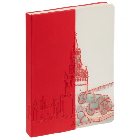 Блокнот «Города. Москва», красный купить с нанесением логотипа оптом на заказ в интернет-магазине Санкт-Петербург
