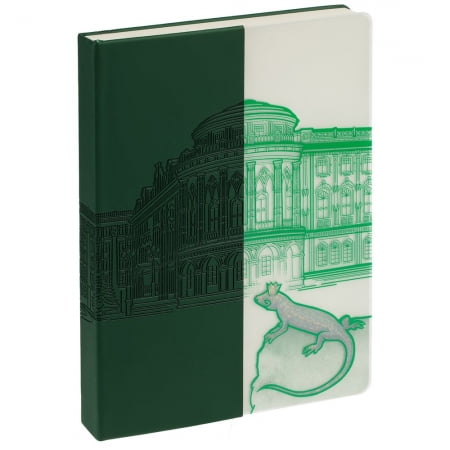 Блокнот «Города. Екатеринбург», зеленый купить с нанесением логотипа оптом на заказ в интернет-магазине Санкт-Петербург