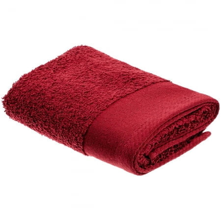 Полотенце Odelle, малое, красное купить с нанесением логотипа оптом на заказ в интернет-магазине Санкт-Петербург