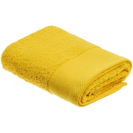 Полотенце Odelle, малое, желтое купить с нанесением логотипа оптом на заказ в интернет-магазине Санкт-Петербург