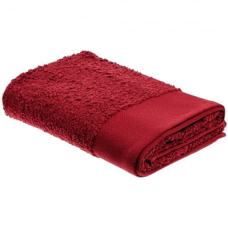 Полотенце Odelle, среднее, красное купить с нанесением логотипа оптом на заказ в интернет-магазине Санкт-Петербург
