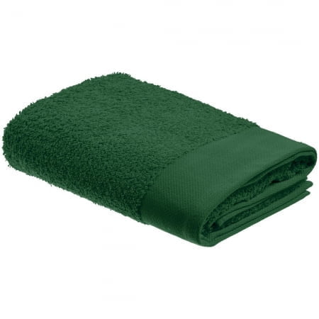 Полотенце Odelle, среднее, зеленое купить с нанесением логотипа оптом на заказ в интернет-магазине Санкт-Петербург