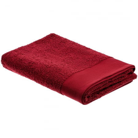 Полотенце Odelle, большое, красное купить с нанесением логотипа оптом на заказ в интернет-магазине Санкт-Петербург