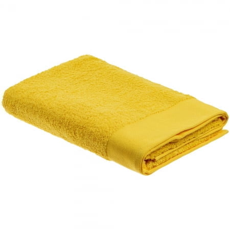Полотенце Odelle, большое, желтое купить с нанесением логотипа оптом на заказ в интернет-магазине Санкт-Петербург