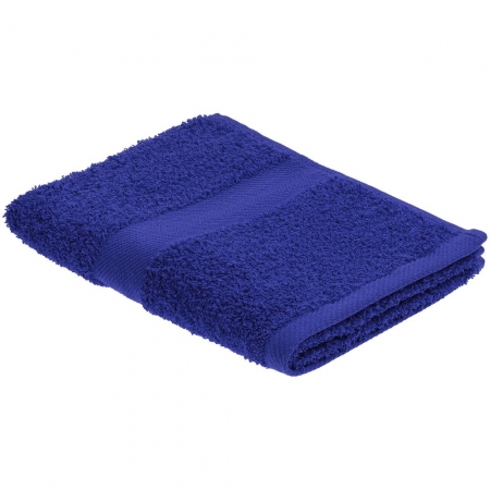 Полотенце Embrace, среднее, синее купить с нанесением логотипа оптом на заказ в интернет-магазине Санкт-Петербург