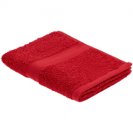 Полотенце Embrace, среднее, красное купить с нанесением логотипа оптом на заказ в интернет-магазине Санкт-Петербург