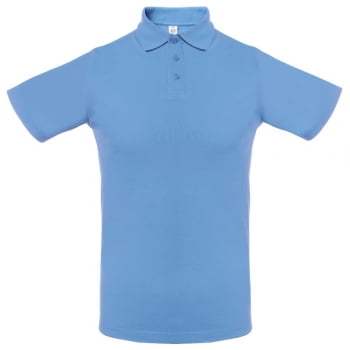 Рубашка поло мужская Virma light, голубая купить с нанесением логотипа оптом на заказ в интернет-магазине Санкт-Петербург