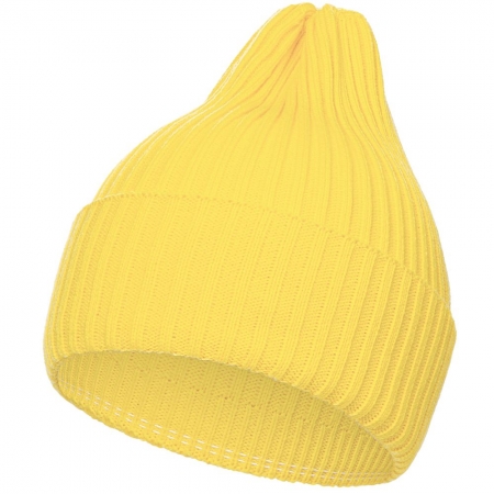 Шапка Yong, светло-желтая купить с нанесением логотипа оптом на заказ в интернет-магазине Санкт-Петербург