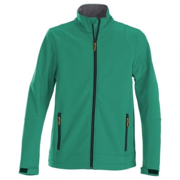 Куртка софтшелл мужская TRIAL, зеленая купить с нанесением логотипа оптом на заказ в интернет-магазине Санкт-Петербург