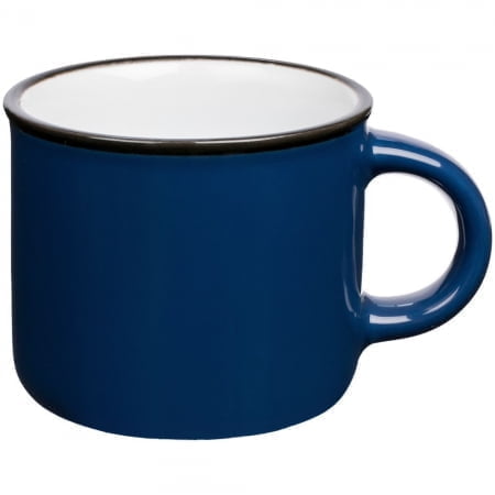 Кружка Dacha, малая, синяя купить с нанесением логотипа оптом на заказ в интернет-магазине Санкт-Петербург