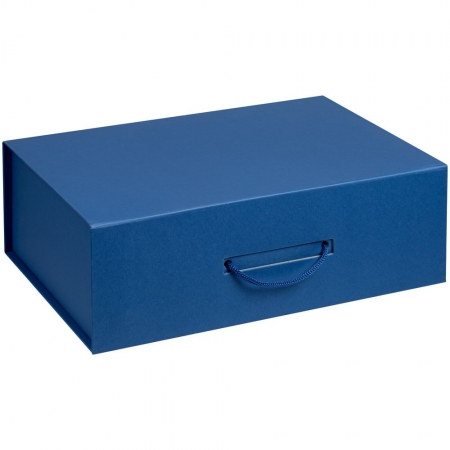 Коробка Big Case, синяя купить с нанесением логотипа оптом на заказ в интернет-магазине Санкт-Петербург