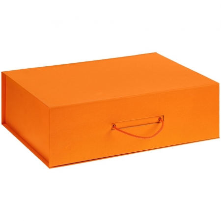 Коробка Big Case, оранжевая купить с нанесением логотипа оптом на заказ в интернет-магазине Санкт-Петербург