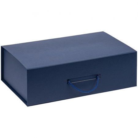 Коробка Big Case, синяя купить с нанесением логотипа оптом на заказ в интернет-магазине Санкт-Петербург