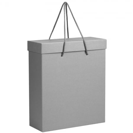 Коробка Handgrip, большая, серая купить с нанесением логотипа оптом на заказ в интернет-магазине Санкт-Петербург