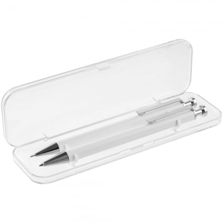 Набор Attribute: ручка и карандаш, белый купить с нанесением логотипа оптом на заказ в интернет-магазине Санкт-Петербург