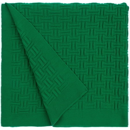 Плед Biscuit, зеленый купить с нанесением логотипа оптом на заказ в интернет-магазине Санкт-Петербург