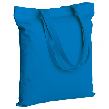 Холщовая сумка Countryside, голубая (васильковая) купить с нанесением логотипа оптом на заказ в интернет-магазине Санкт-Петербург