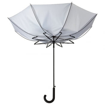 Зонт-трость Unit Wind, серебристый купить с нанесением логотипа оптом на заказ в интернет-магазине Санкт-Петербург