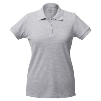Рубашка поло женская Virma Lady, серый меланж купить с нанесением логотипа оптом на заказ в интернет-магазине Санкт-Петербург