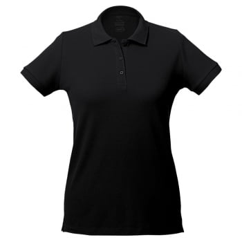 Рубашка поло женская Virma Lady, черная купить с нанесением логотипа оптом на заказ в интернет-магазине Санкт-Петербург