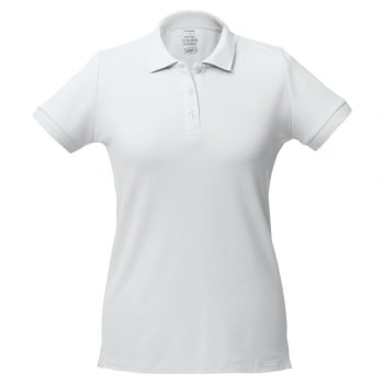 Рубашка поло женская Virma Lady, белая купить с нанесением логотипа оптом на заказ в интернет-магазине Санкт-Петербург