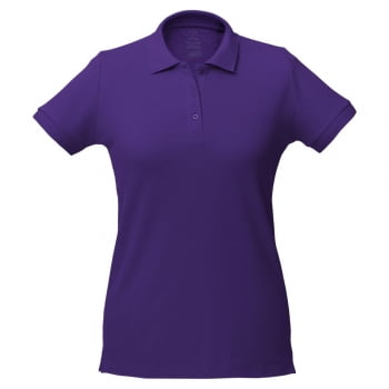 Рубашка поло женская Virma Lady, фиолетовая купить с нанесением логотипа оптом на заказ в интернет-магазине Санкт-Петербург