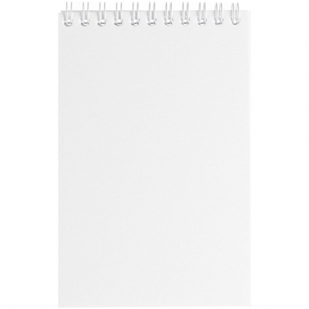 Блокнот Dali Mini в клетку, белый купить с нанесением логотипа оптом на заказ в интернет-магазине Санкт-Петербург
