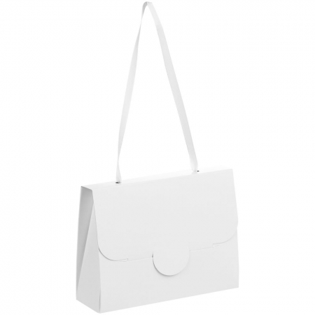 Упаковка Maiden, малая, белая купить с нанесением логотипа оптом на заказ в интернет-магазине Санкт-Петербург