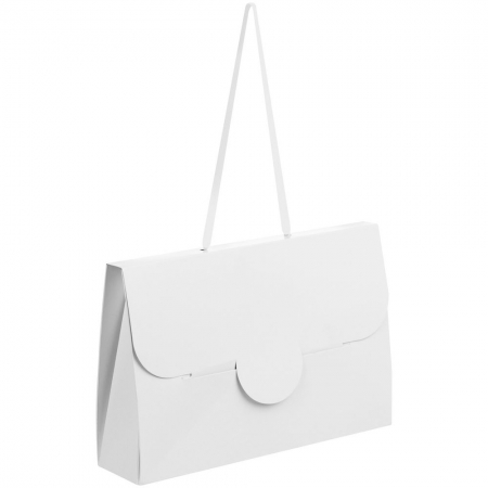 Упаковка Maiden, большая, белая купить с нанесением логотипа оптом на заказ в интернет-магазине Санкт-Петербург