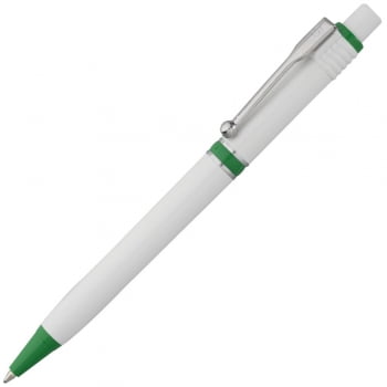 Ручка шариковая Raja, зеленая купить с нанесением логотипа оптом на заказ в интернет-магазине Санкт-Петербург