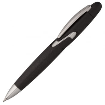 Ручка шариковая Myto, черная купить с нанесением логотипа оптом на заказ в интернет-магазине Санкт-Петербург