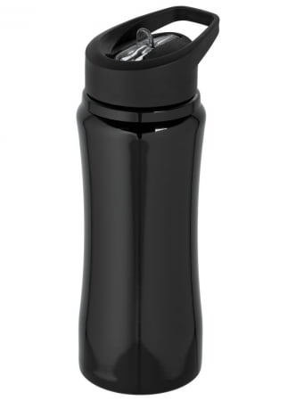 Спортивная бутылка Marathon, черная купить с нанесением логотипа оптом на заказ в интернет-магазине Санкт-Петербург
