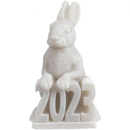 Свеча «Кролик 2023» купить с нанесением логотипа оптом на заказ в интернет-магазине Санкт-Петербург