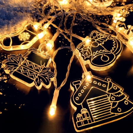 Светодиодная гирлянда «Новогодняя история» купить с нанесением логотипа оптом на заказ в интернет-магазине Санкт-Петербург