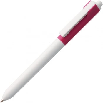 Ручка шариковая Hint Special, белая с розовым купить с нанесением логотипа оптом на заказ в интернет-магазине Санкт-Петербург