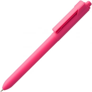 Ручка шариковая Hint, розовая купить с нанесением логотипа оптом на заказ в интернет-магазине Санкт-Петербург