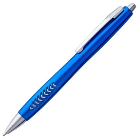 Ручка шариковая Barracuda, синяя купить с нанесением логотипа оптом на заказ в интернет-магазине Санкт-Петербург