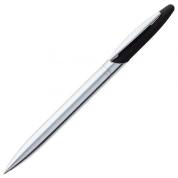 Ручка шариковая Dagger Soft Touch, черная купить с нанесением логотипа оптом на заказ в интернет-магазине Санкт-Петербург