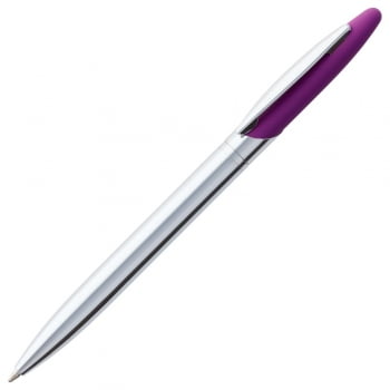 Ручка шариковая Dagger Soft Touch, фиолетовая купить с нанесением логотипа оптом на заказ в интернет-магазине Санкт-Петербург