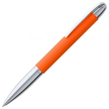 Ручка шариковая Arc Soft Touch, оранжевая купить с нанесением логотипа оптом на заказ в интернет-магазине Санкт-Петербург