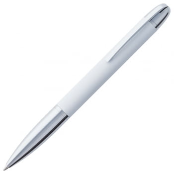 Ручка шариковая Arc Soft Touch, белая купить с нанесением логотипа оптом на заказ в интернет-магазине Санкт-Петербург