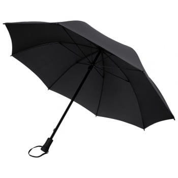 Зонт-трость Hogg Trek, черный купить с нанесением логотипа оптом на заказ в интернет-магазине Санкт-Петербург